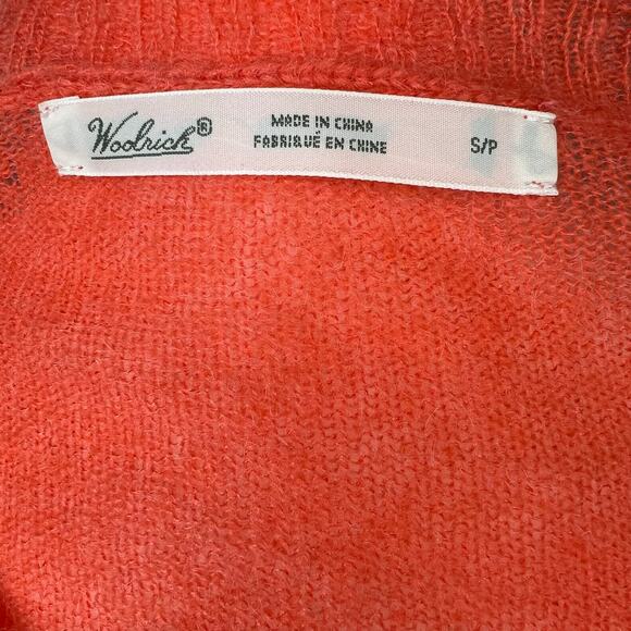 Woolrich Sheep Motif Mohair Wool Button Front Cardigan Sweater Cottagecore Small - Picture 4 of 6